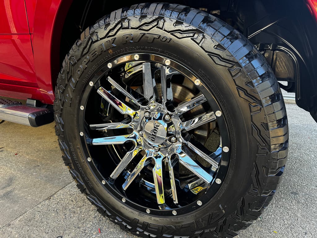 Cleaned wheels after an exterior detailing in Tallahassee, FL performed by Coast 2 Coast Detailing.